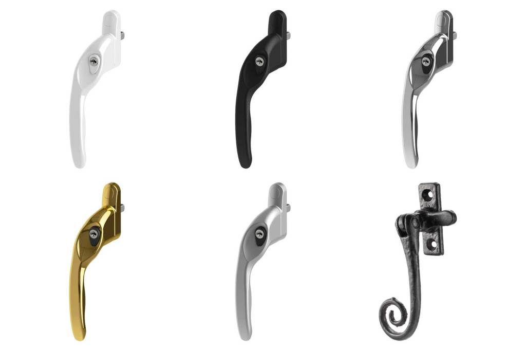 A range of handles and hinges to choose from
