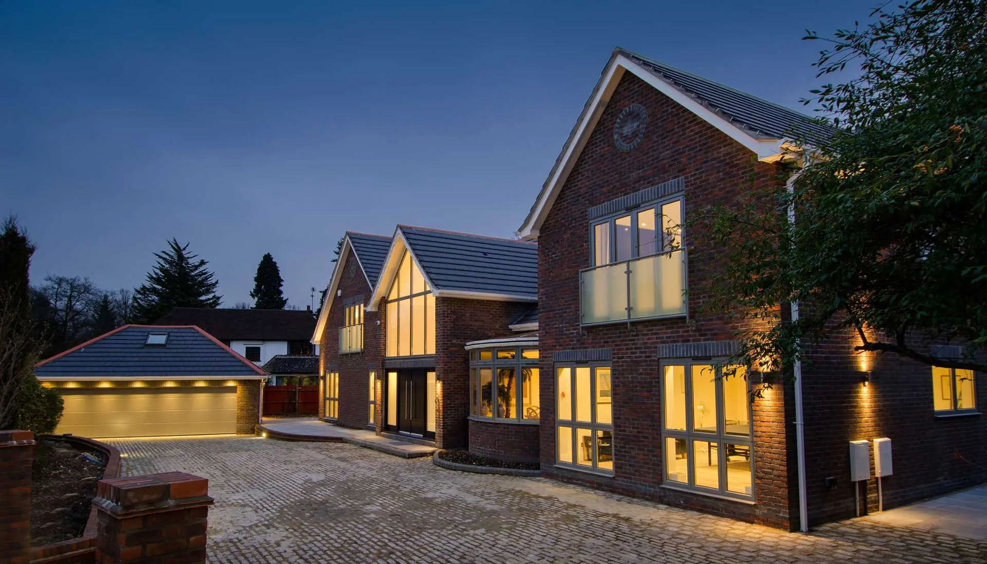 Origin aluminium windows on a Bedfordshire home