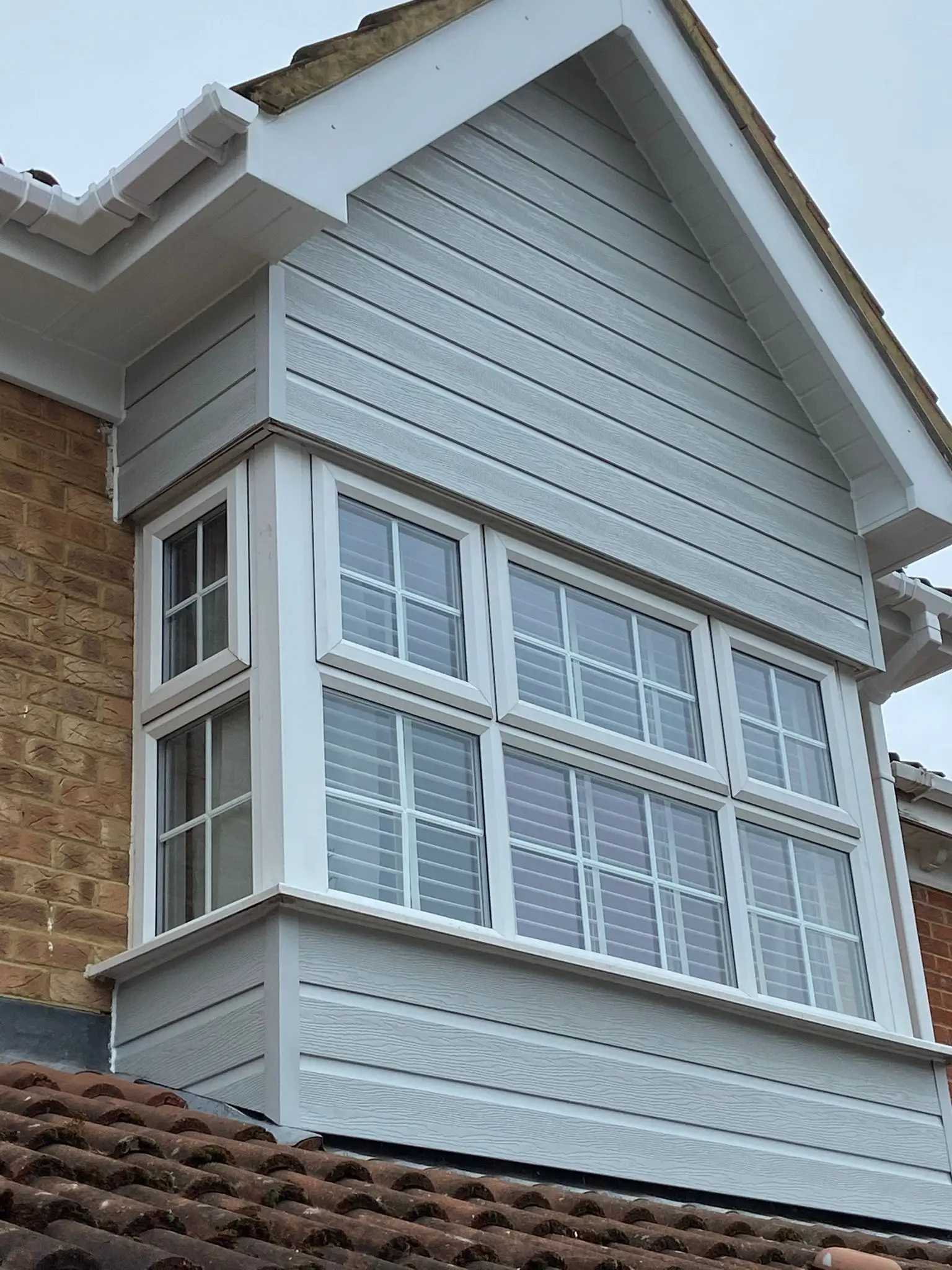 Bow window and cladding installed by P&M Windows